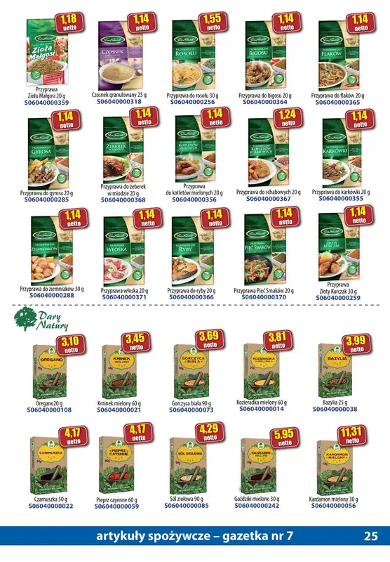 A-T - gazetka promocyjna Gazetka spożywcza od soboty 15.07 do poniedziałku 14.08 - strona 25