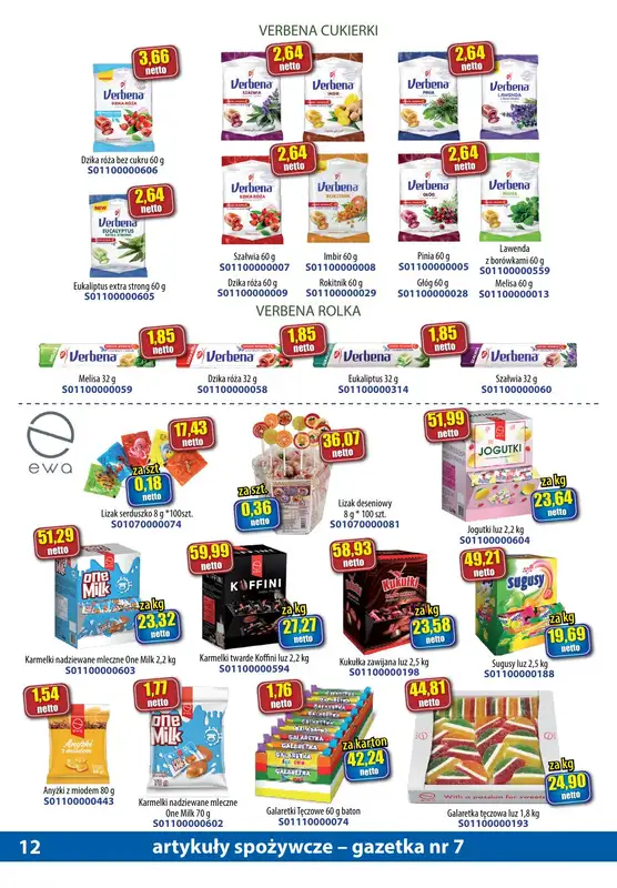A-T - gazetka promocyjna Gazetka spożywcza od soboty 15.07 do poniedziałku 14.08 - strona 12