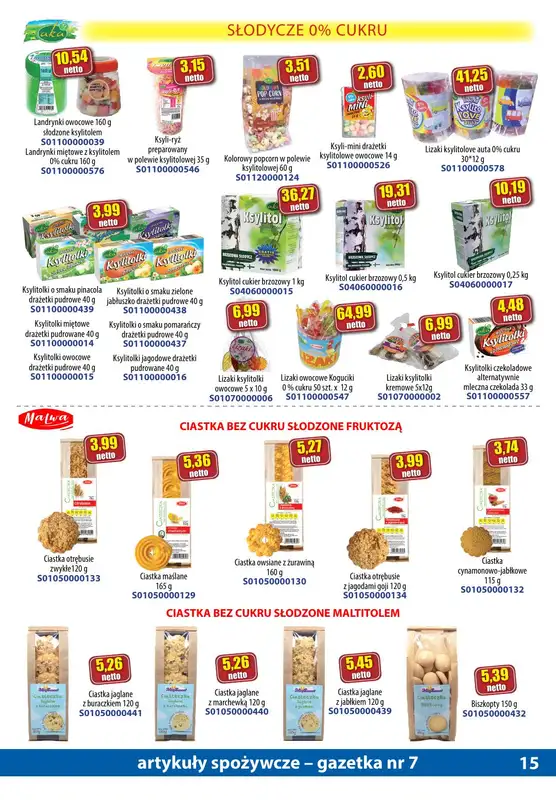 A-T - gazetka promocyjna Gazetka spożywcza od soboty 15.07 do poniedziałku 14.08 - strona 15