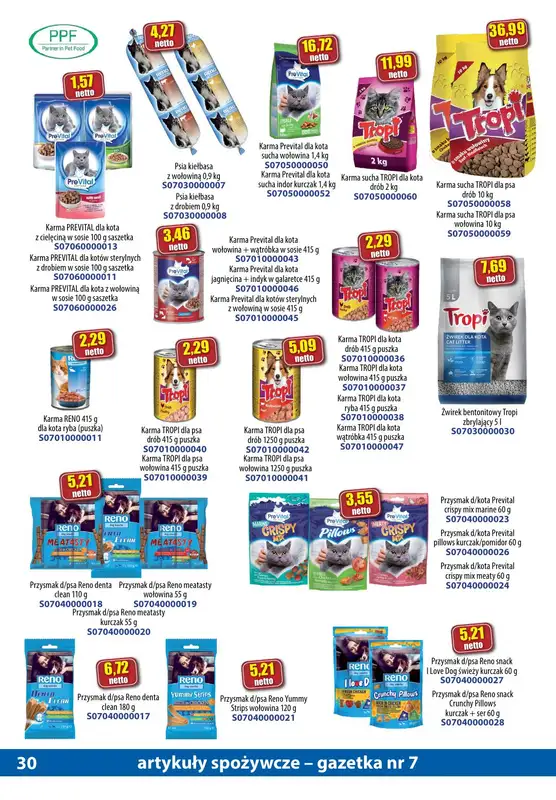 A-T - gazetka promocyjna Gazetka spożywcza od soboty 15.07 do poniedziałku 14.08 - strona 30