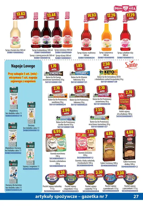 A-T - gazetka promocyjna Gazetka spożywcza od soboty 15.07 do poniedziałku 14.08 - strona 27