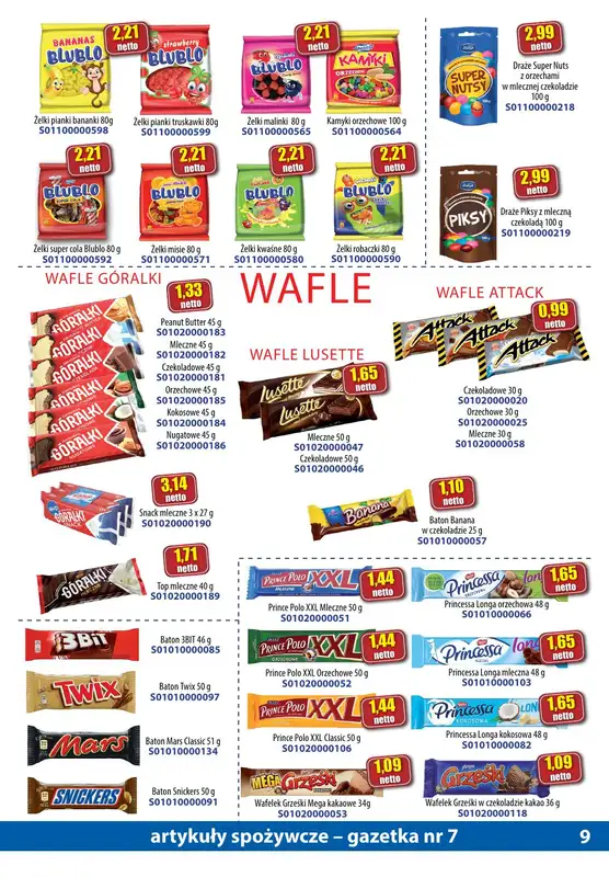 A-T - gazetka promocyjna Gazetka spożywcza od soboty 15.07 do poniedziałku 14.08 - strona 9