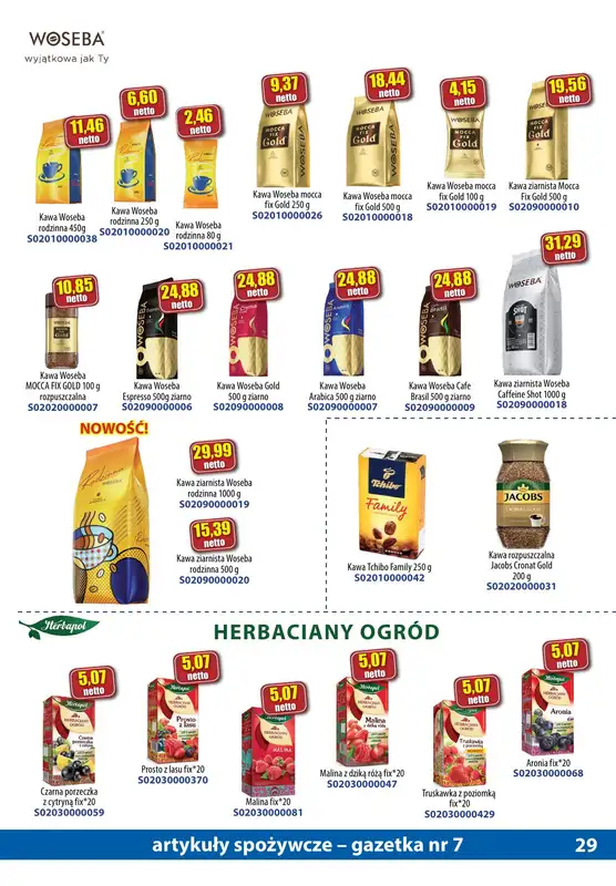 A-T - gazetka promocyjna Gazetka spożywcza od soboty 15.07 do poniedziałku 14.08 - strona 29