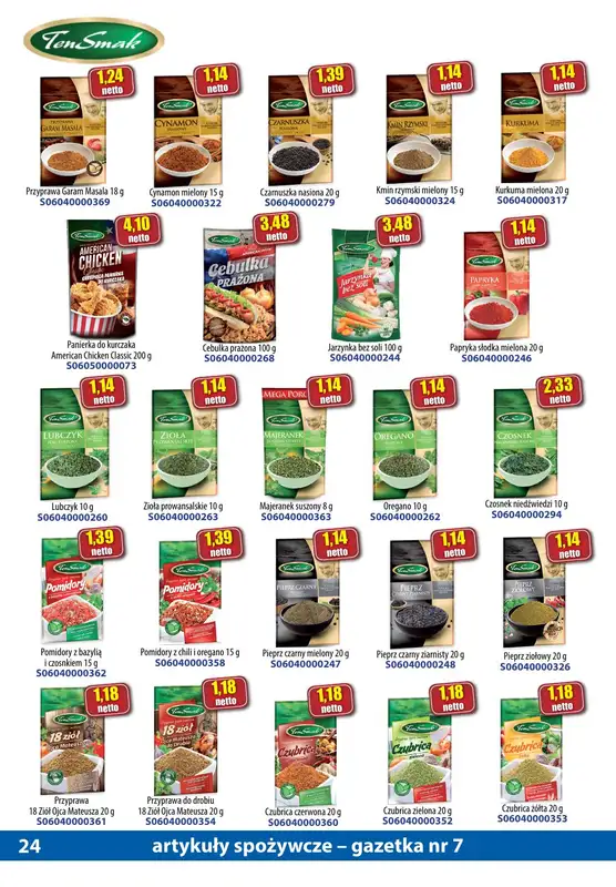 A-T - gazetka promocyjna Gazetka spożywcza od soboty 15.07 do poniedziałku 14.08 - strona 24