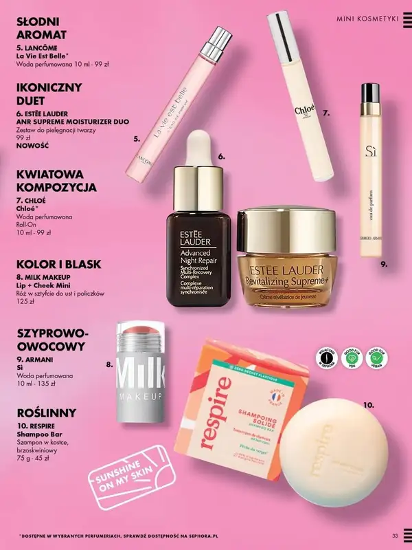 Sephora - gazetka promocyjna Katalog - lato od poniedziałku 17.07 do poniedziałku 31.07 - strona 33