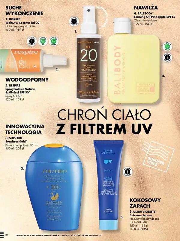 Sephora - gazetka promocyjna Katalog - lato od poniedziałku 17.07 do poniedziałku 31.07 - strona 24