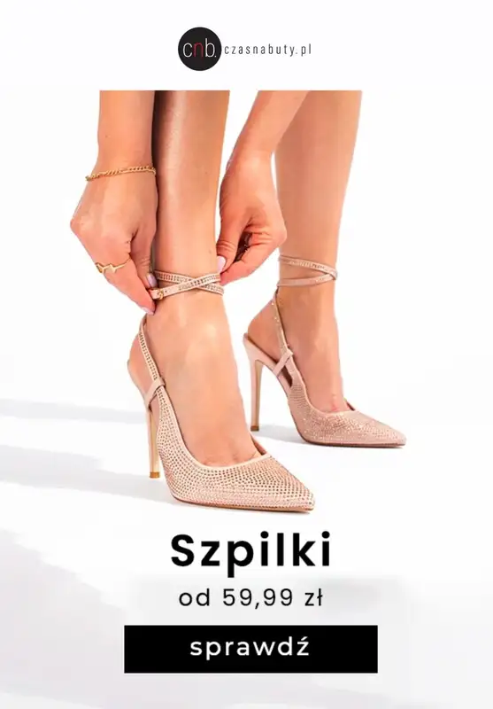 Czasnabuty.pl - gazetka promocyjna Buty od 39,99 zł od środy 26.07 do niedzieli 03.09