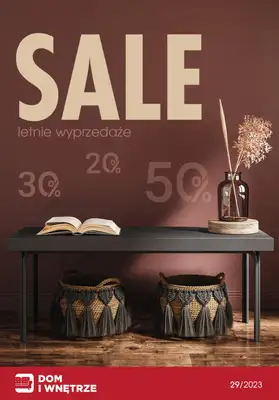 Dom i wnętrze - gazetka promocyjna Letnie wyprzedaże od czwartku 27.07 do środy 02.08 Dom i wnętrze - gazetka promocyjna Letnie wyprzedaże od czwartku 27.07 do środy 02.08
