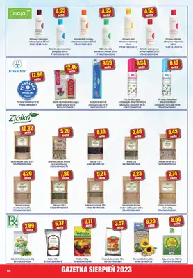 A-T - gazetka promocyjna Farmacja Zdrowa żywność od wtorku 01.08 do czwartku 31.08 - strona 16