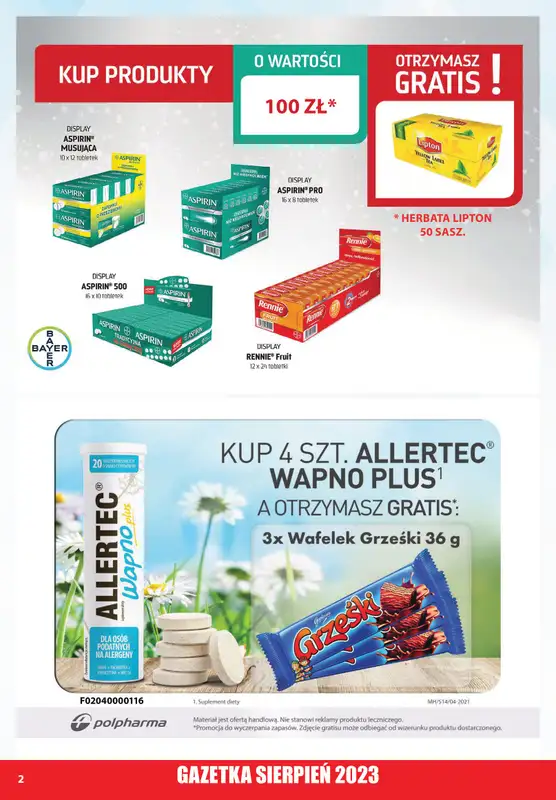 A-T - gazetka promocyjna Farmacja Zdrowa żywność od wtorku 01.08 do czwartku 31.08 - strona 2