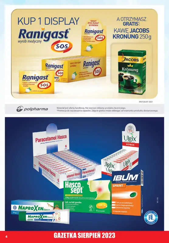 A-T - gazetka promocyjna Farmacja Zdrowa żywność od wtorku 01.08 do czwartku 31.08 - strona 4