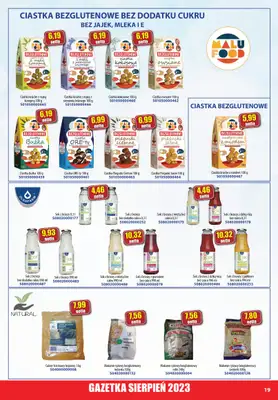 A-T - gazetka promocyjna Farmacja Zdrowa żywność od wtorku 01.08 do czwartku 31.08 - strona 19