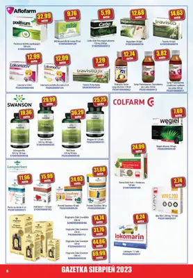 A-T - gazetka promocyjna Farmacja Zdrowa żywność od wtorku 01.08 do czwartku 31.08 - strona 8