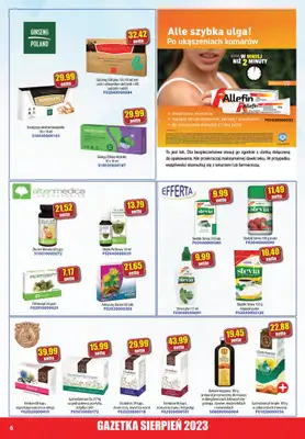 A-T - gazetka promocyjna Farmacja Zdrowa żywność od wtorku 01.08 do czwartku 31.08 - strona 6