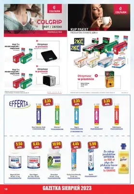 A-T - gazetka promocyjna Farmacja Zdrowa żywność od wtorku 01.08 do czwartku 31.08 - strona 10