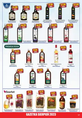 A-T - gazetka promocyjna Farmacja Zdrowa żywność od wtorku 01.08 do czwartku 31.08 - strona 17