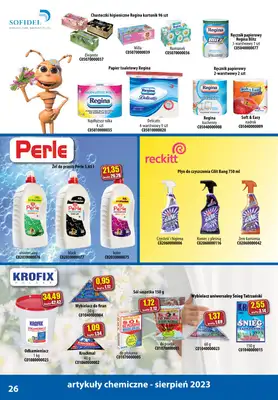 A-T - gazetka promocyjna Produkty chemiczne od wtorku 01.08 do czwartku 31.08 - strona 26