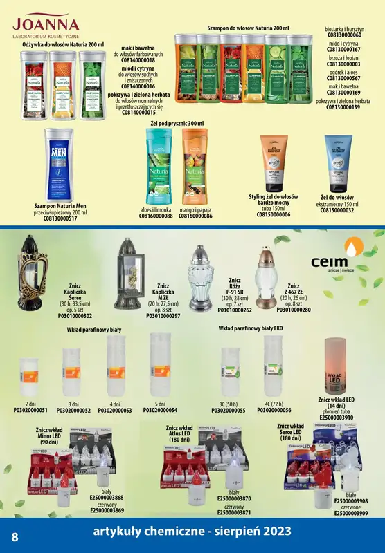 A-T - gazetka promocyjna Produkty chemiczne od wtorku 01.08 do czwartku 31.08 - strona 8