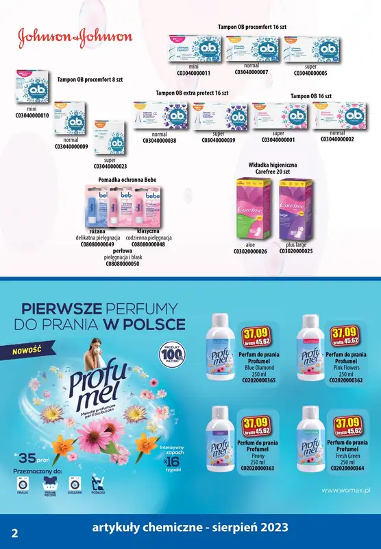 A-T - gazetka promocyjna Produkty chemiczne od wtorku 01.08 do czwartku 31.08 - strona 2