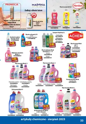 A-T - gazetka promocyjna Produkty chemiczne od wtorku 01.08 do czwartku 31.08 - strona 33