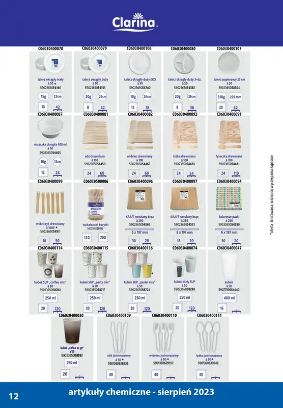 A-T - gazetka promocyjna Produkty chemiczne od wtorku 01.08 do czwartku 31.08 - strona 12