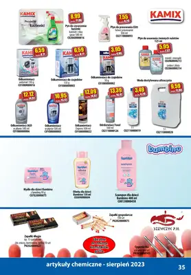 A-T - gazetka promocyjna Produkty chemiczne od wtorku 01.08 do czwartku 31.08 - strona 35