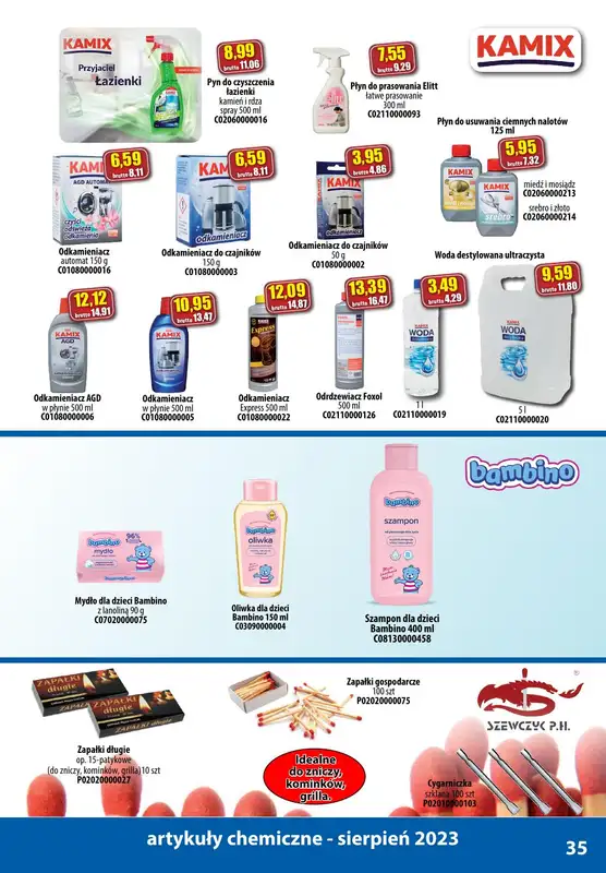 A-T - gazetka promocyjna Produkty chemiczne od wtorku 01.08 do czwartku 31.08 - strona 35