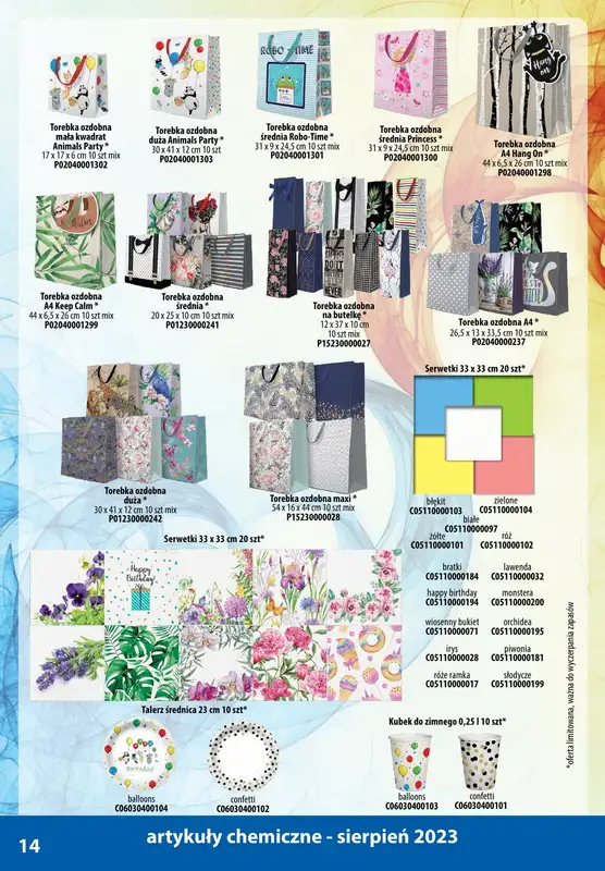 A-T - gazetka promocyjna Produkty chemiczne od wtorku 01.08 do czwartku 31.08 - strona 14