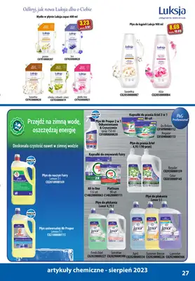 A-T - gazetka promocyjna Produkty chemiczne od wtorku 01.08 do czwartku 31.08 - strona 27