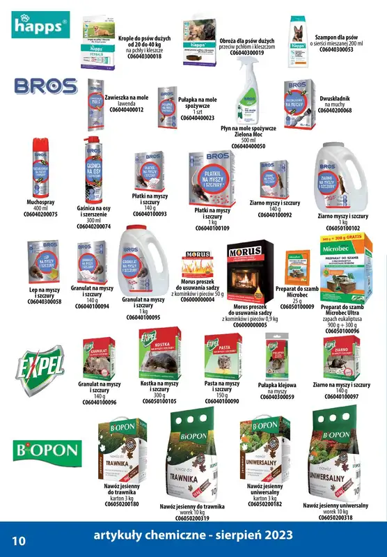 A-T - gazetka promocyjna Produkty chemiczne od wtorku 01.08 do czwartku 31.08 - strona 10