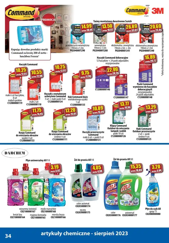 A-T - gazetka promocyjna Produkty chemiczne od wtorku 01.08 do czwartku 31.08 - strona 34