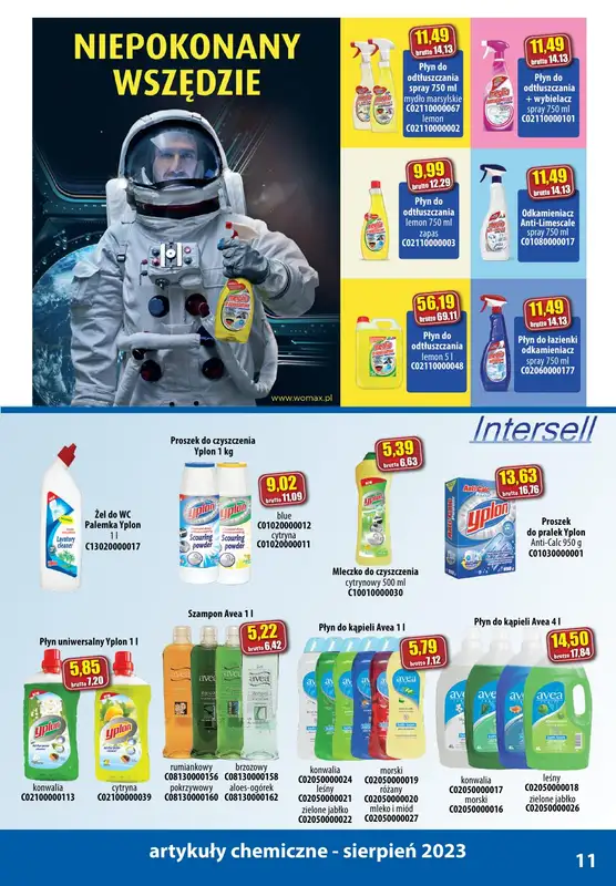 A-T - gazetka promocyjna Produkty chemiczne od wtorku 01.08 do czwartku 31.08 - strona 11