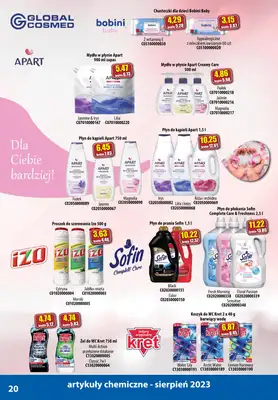 A-T - gazetka promocyjna Produkty chemiczne od wtorku 01.08 do czwartku 31.08 - strona 20