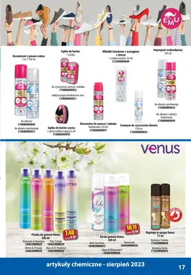 A-T - gazetka promocyjna Produkty chemiczne od wtorku 01.08 do czwartku 31.08 - strona 17