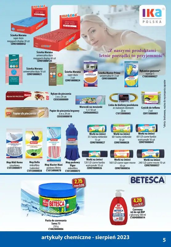 A-T - gazetka promocyjna Produkty chemiczne od wtorku 01.08 do czwartku 31.08 - strona 5
