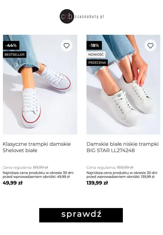 Czasnabuty.pl - gazetka promocyjna -30% na trampki z kodem od środy 02.08 do niedzieli 06.08 - strona 2