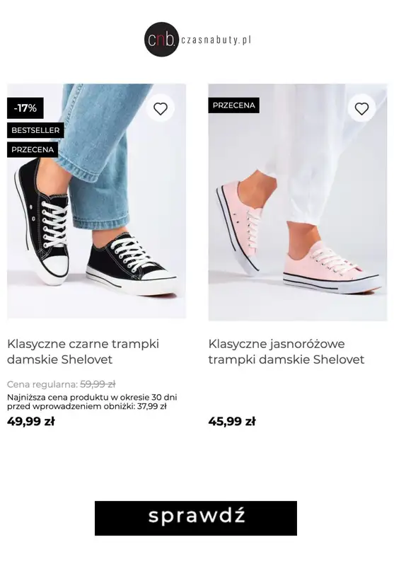 Czasnabuty.pl - gazetka promocyjna -30% na trampki z kodem od środy 02.08 do niedzieli 06.08 - strona 6