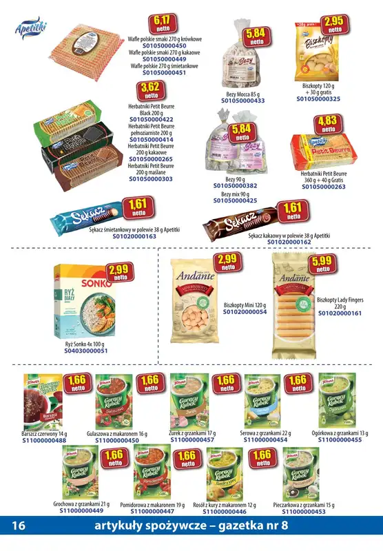 A-T - gazetka promocyjna Gazetka spożywcza od środy 16.08 do czwartku 14.09 - strona 16