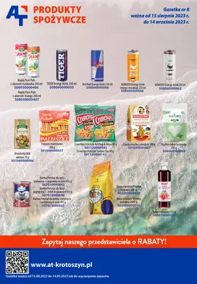A-T - gazetka promocyjna Gazetka spożywcza od środy 16.08 do czwartku 14.09