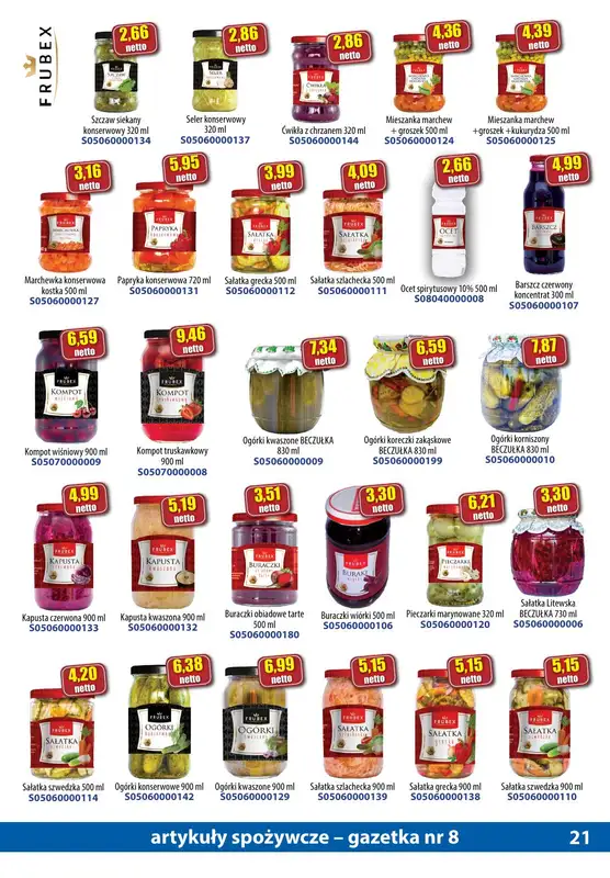 A-T - gazetka promocyjna Gazetka spożywcza od środy 16.08 do czwartku 14.09 - strona 21
