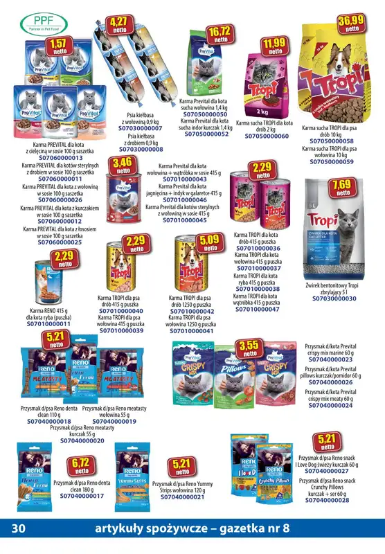 A-T - gazetka promocyjna Gazetka spożywcza od środy 16.08 do czwartku 14.09 - strona 30
