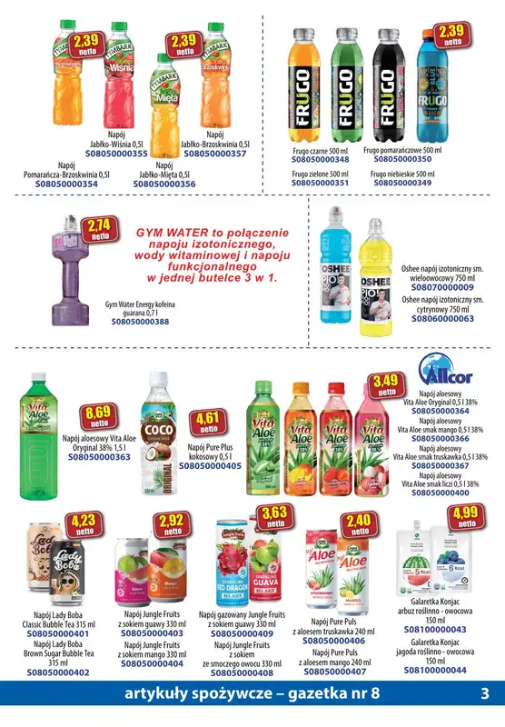 A-T - gazetka promocyjna Gazetka spożywcza od środy 16.08 do czwartku 14.09 - strona 3