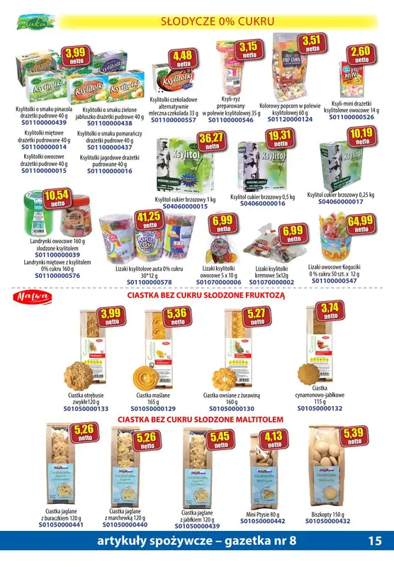 A-T - gazetka promocyjna Gazetka spożywcza od środy 16.08 do czwartku 14.09 - strona 15