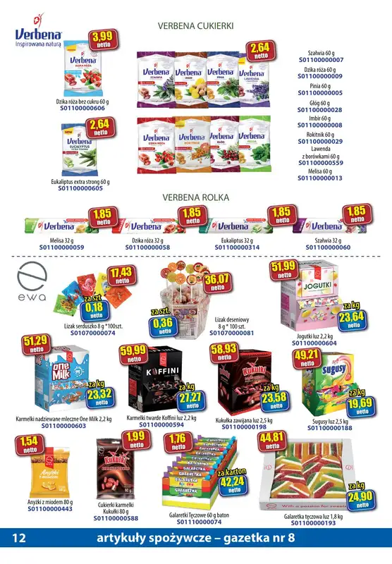 A-T - gazetka promocyjna Gazetka spożywcza od środy 16.08 do czwartku 14.09 - strona 12