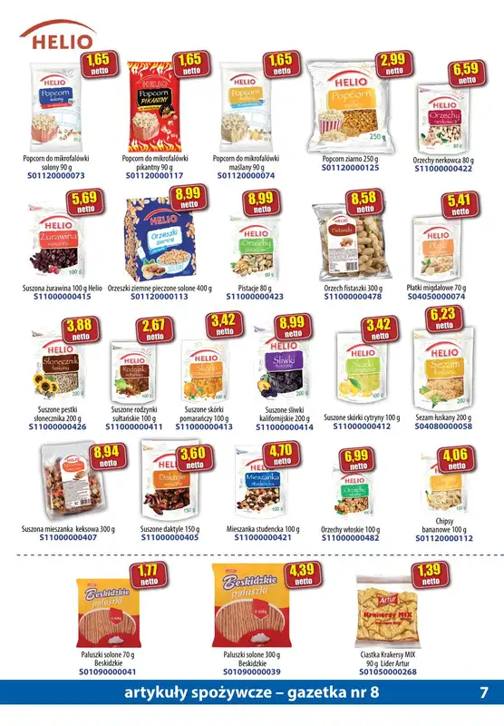 A-T - gazetka promocyjna Gazetka spożywcza od środy 16.08 do czwartku 14.09 - strona 7