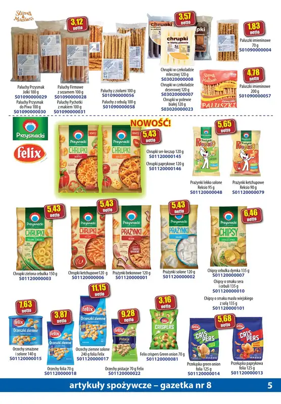 A-T - gazetka promocyjna Gazetka spożywcza od środy 16.08 do czwartku 14.09 - strona 5