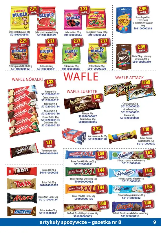 A-T - gazetka promocyjna Gazetka spożywcza od środy 16.08 do czwartku 14.09 - strona 9