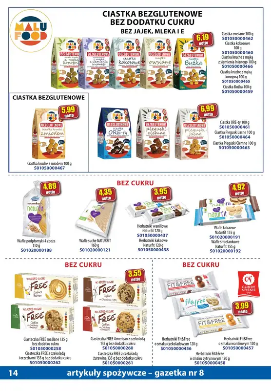 A-T - gazetka promocyjna Gazetka spożywcza od środy 16.08 do czwartku 14.09 - strona 14