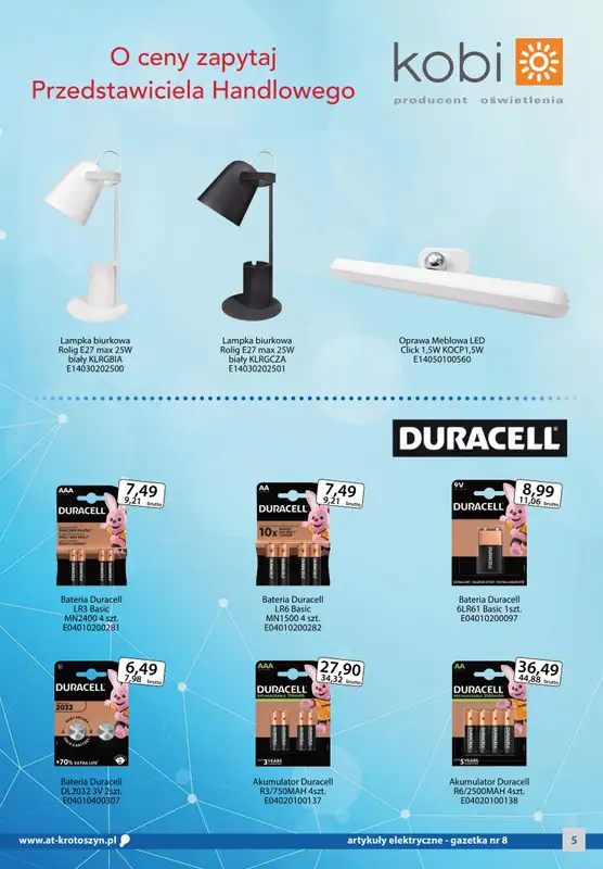 A-T - gazetka promocyjna Artykuły elektryczne od środy 16.08 do czwartku 14.09 - strona 5