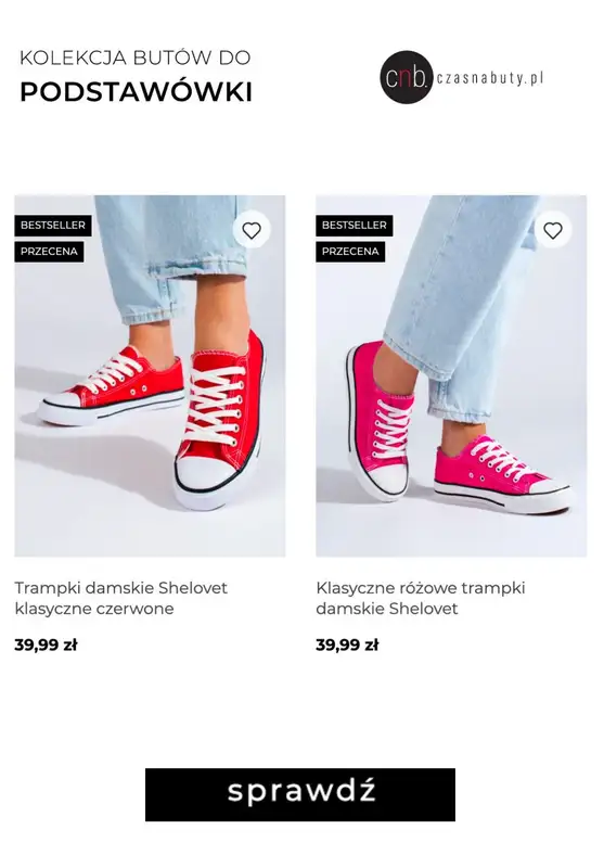 Czasnabuty.pl - gazetka promocyjna -25% na buty do szkoły z kodem od czwartku 17.08  - strona 3